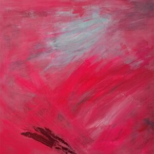 Agnieszka Sawicka, Mój chaos / My Chaos — różowa abstrakcja z jasnymi gestami / pink abstraction with pale gestures, 2026