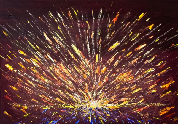 Agnieszka Sawicka, Residual Activity, mixed media on canvas, 2025